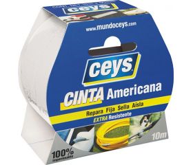 CEYS CINTA AMERICANA BLANCA ROLLO 10MX50